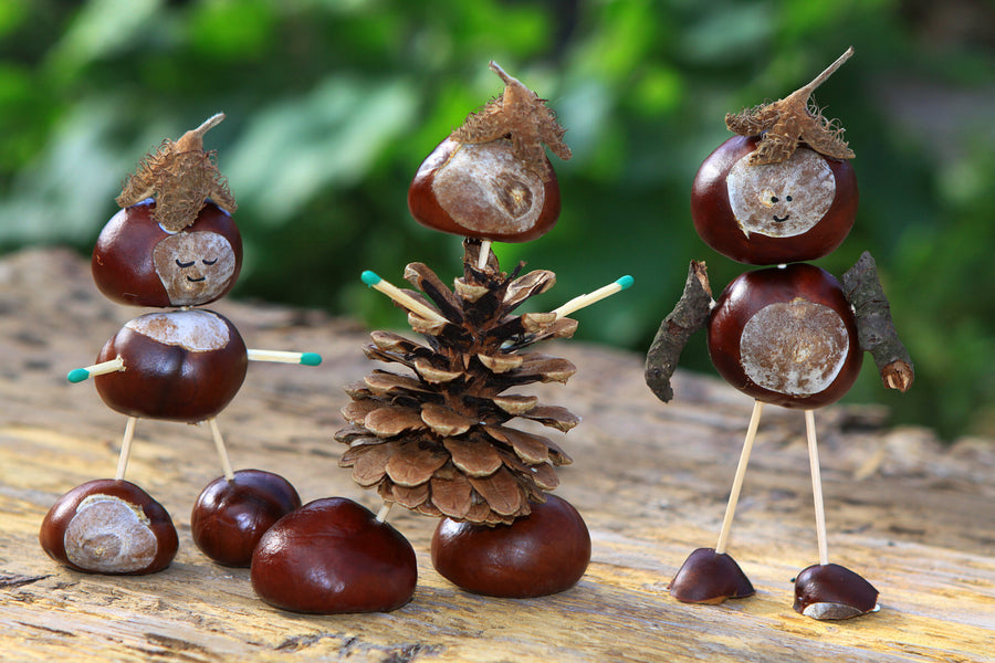 Naturkunst: Kastanienmännchen & Kreative Bastelideen