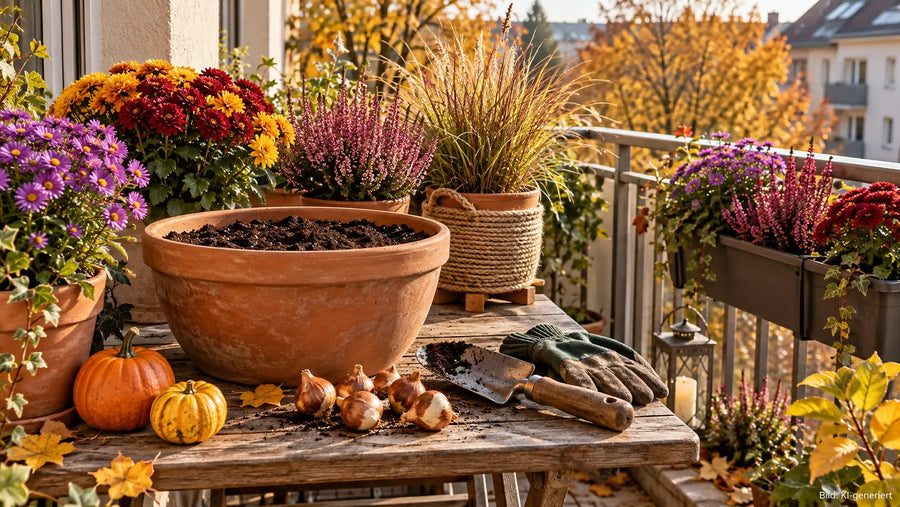 Herbst auf dem Balkon