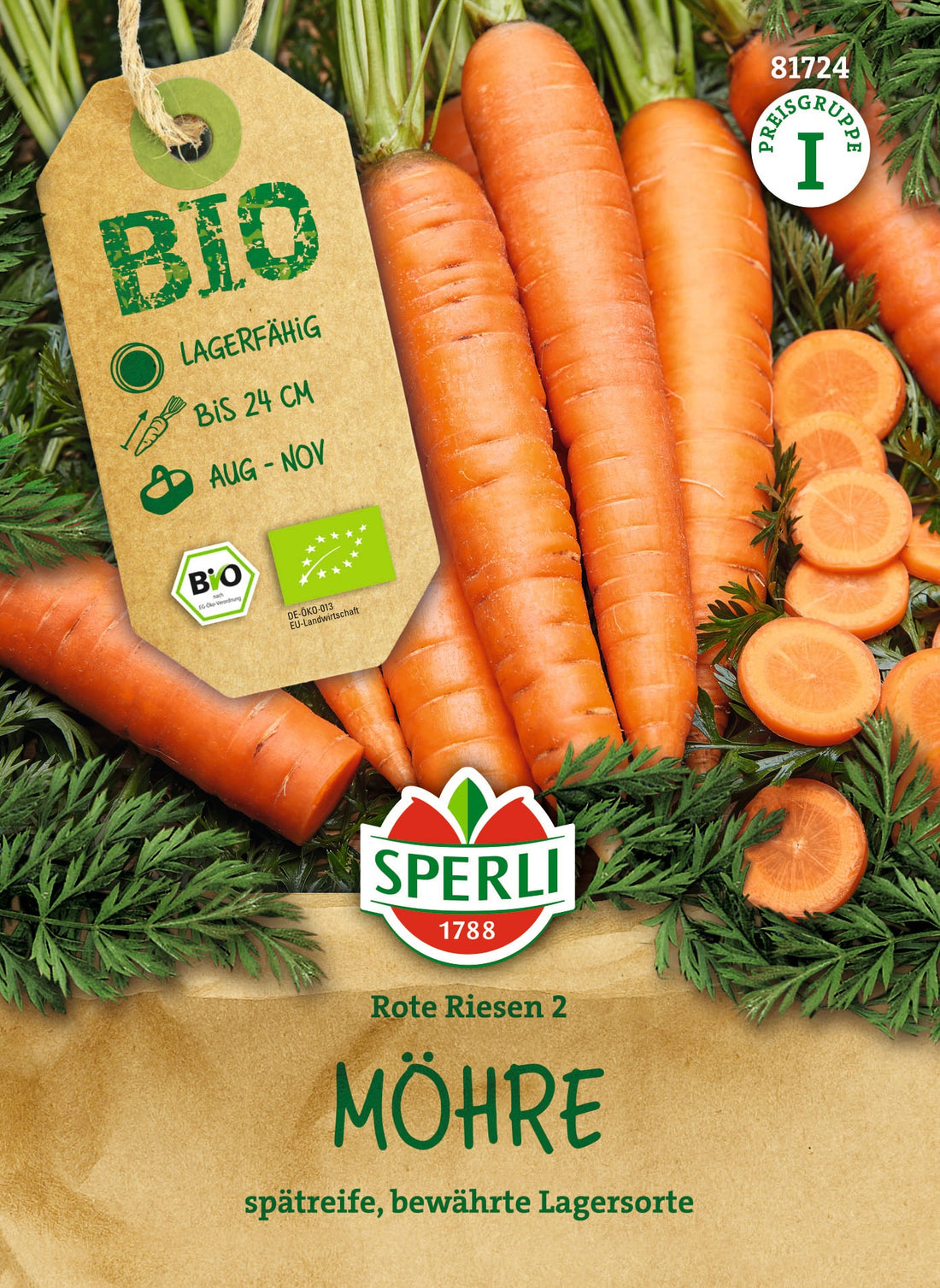SPERLI BIO Möhre Rote Riesen 2