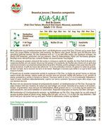 SPERLI Asia-Salat Red & Green (Pak Choi Tatsoi, Mustard Red Giant, Mizuna) Saatband