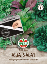 SPERLI Asia-Salat Red & Green (Pak Choi Tatsoi, Mustard Red Giant, Mizuna) Saatband