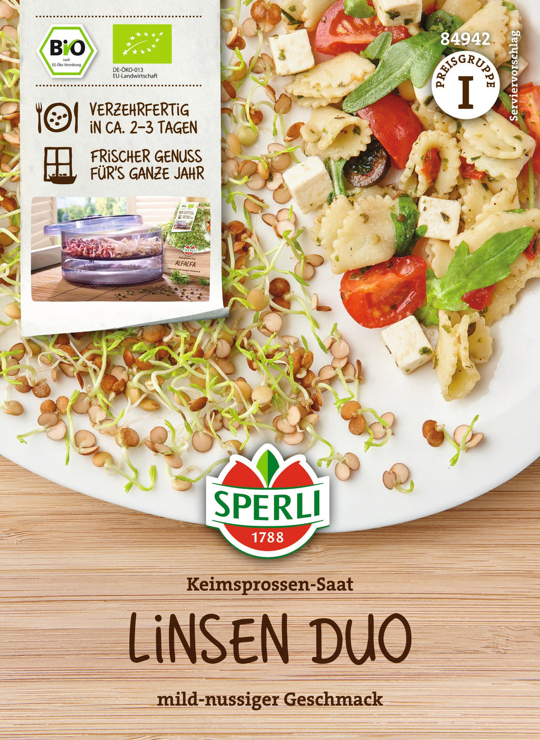 SPERLI BIO Keimsprossen Linsen Duo
