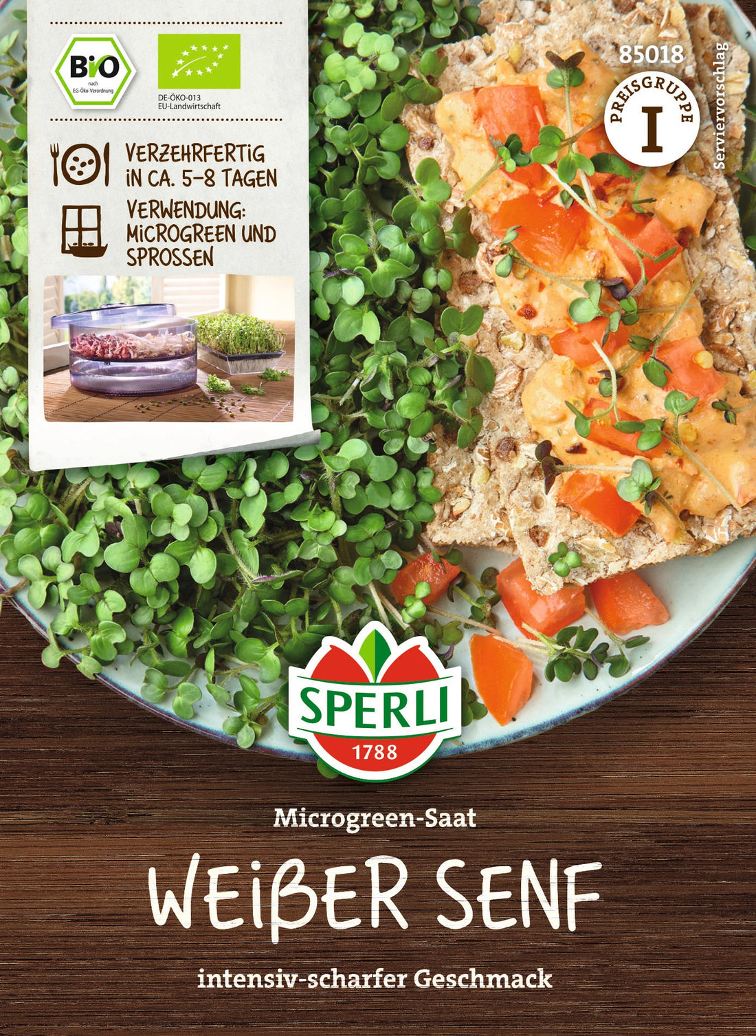SPERLI BIO Microgreens Weißer Senf
