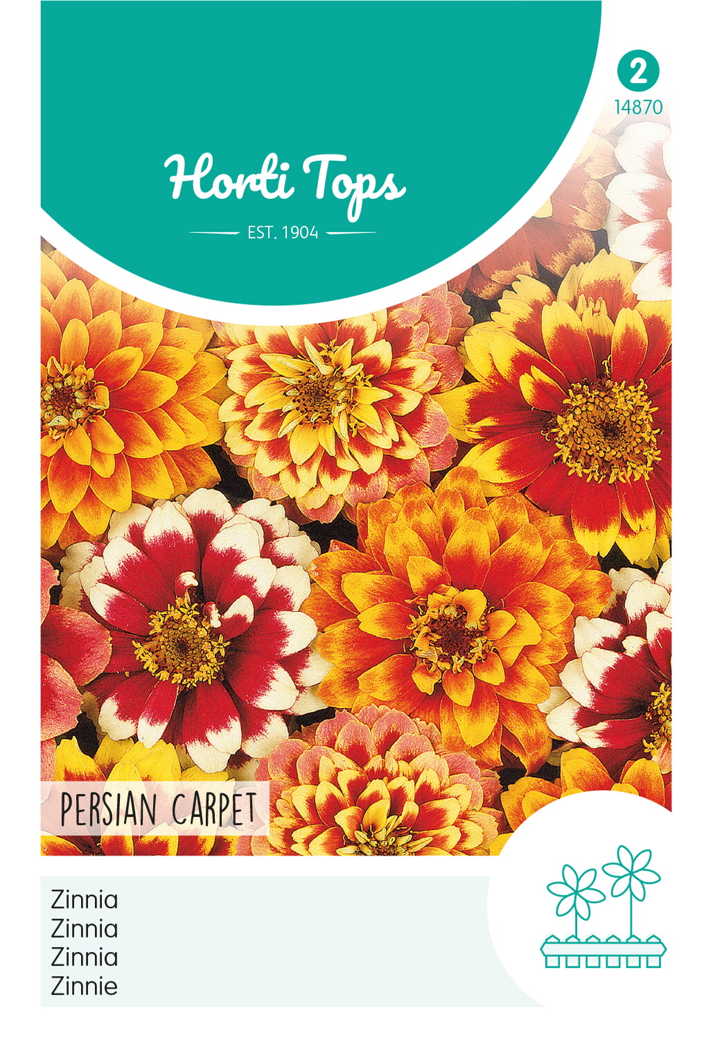 Horti Tops Zinnie Haageana Persian Carpet Mischung