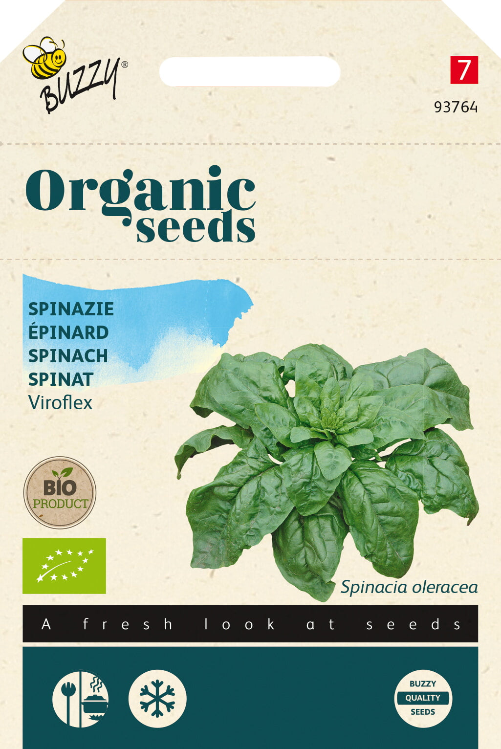 Buzzy Organic Seeds BIO Spinat Winterriesen Vorteilspackung