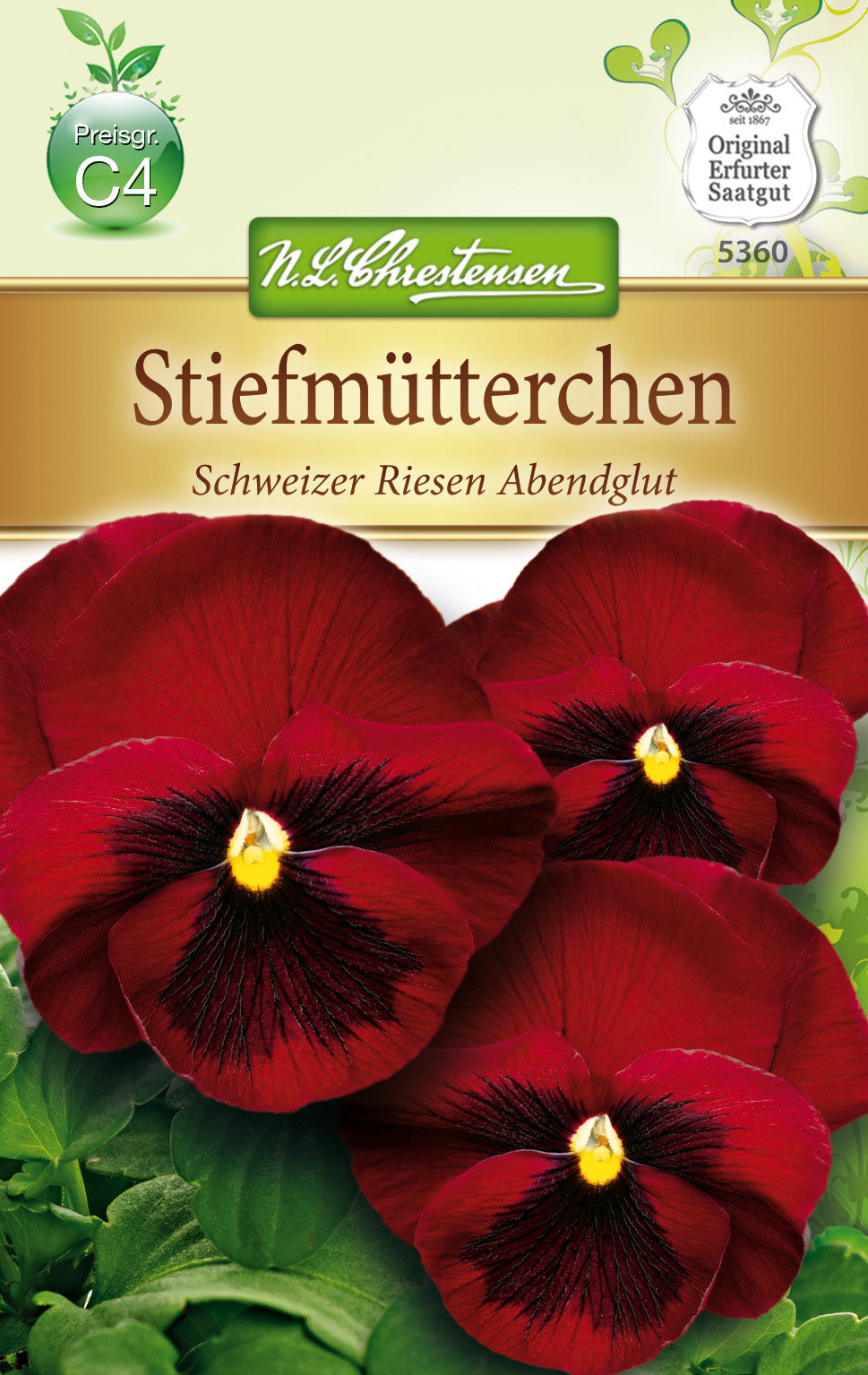 N.L. Chrestensen Stiefmütterchen Schweizer Riesen Abendglut