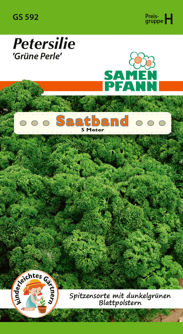 Samen Pfann Petersilie Grüne Perle Saatband