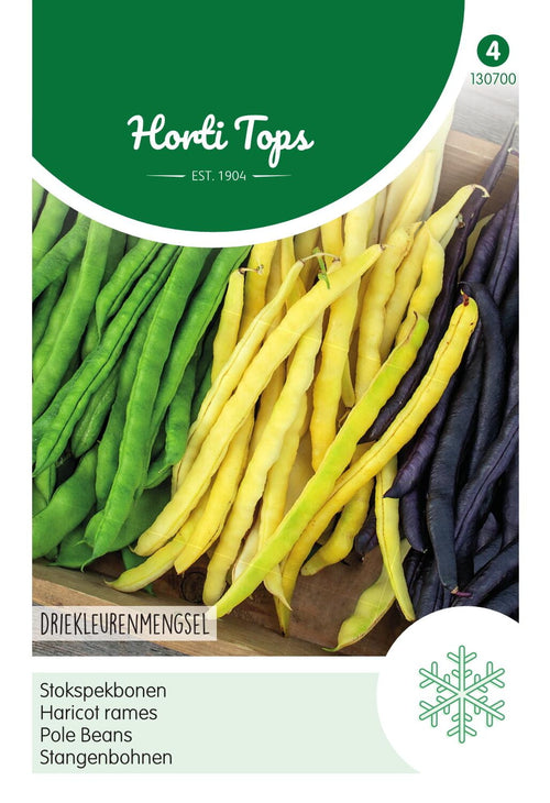 Horti Tops Stangenbohne Dreifarbige Mischung