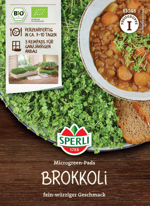 SPERLI BIO Microgreens Brokkoli Nachfüllpad
