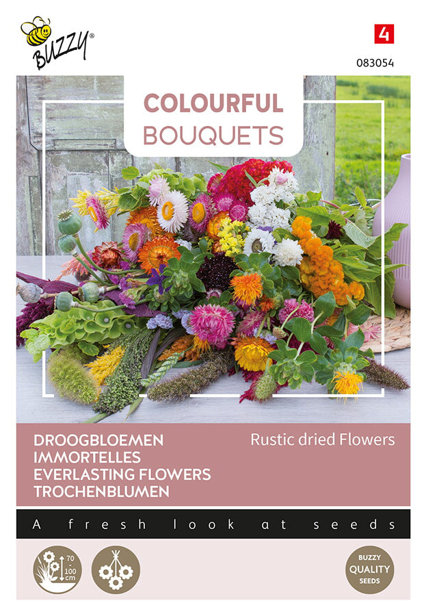 Buzzy Seeds Blumen-Mischung Rustikale Trockenblumen