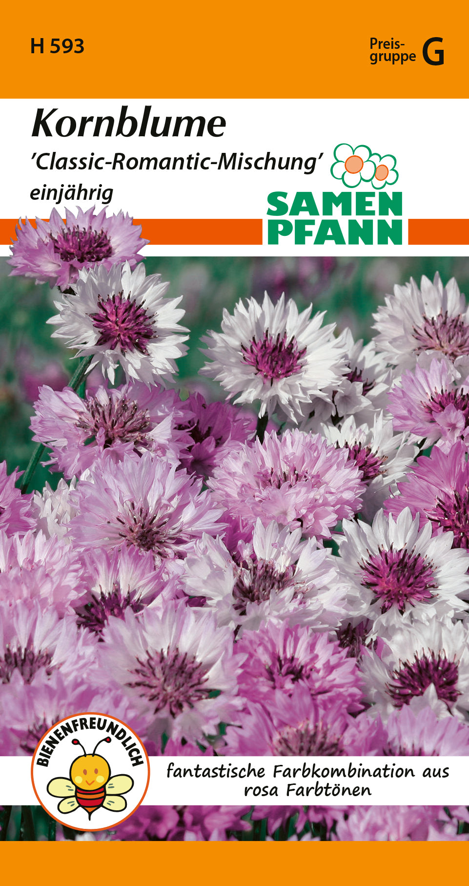 Samen Pfann Classic-Romantic-Mischung Kornblume