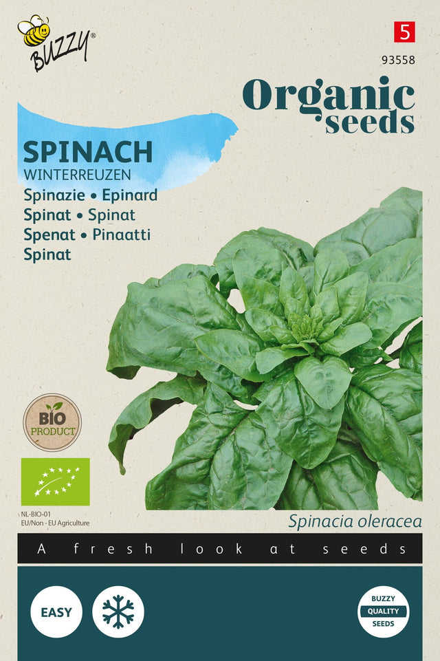 Buzzy Organic Seeds BIO Spinat Winterreuzen