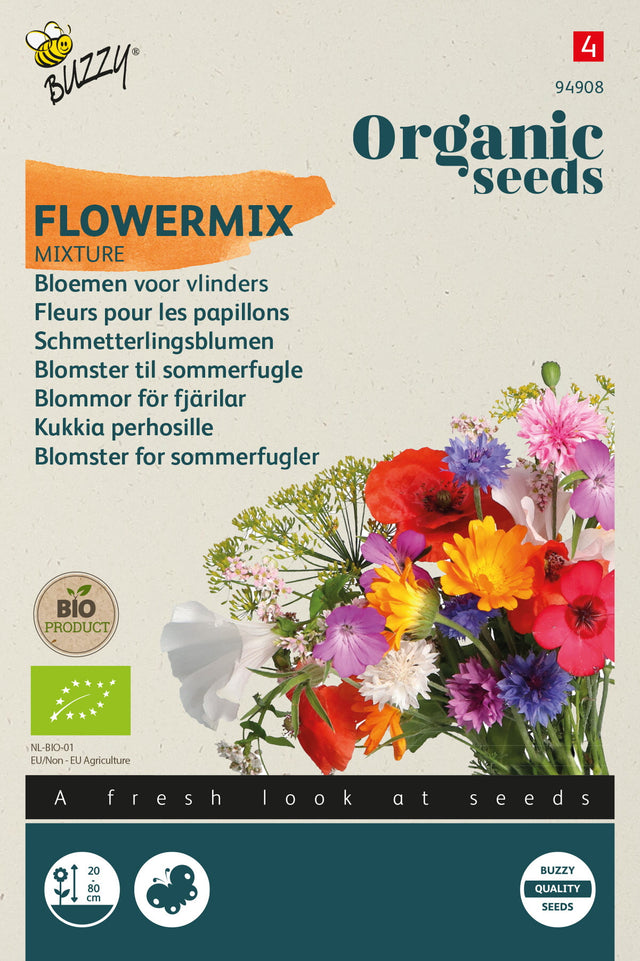 Buzzy Organic Seeds BIO Schmetterlingsblumen Mischung