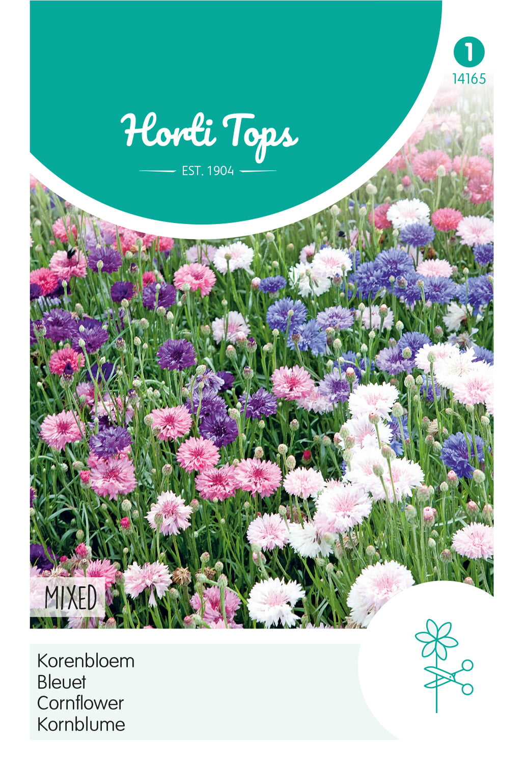 Horti Tops Kornblume Gefüllte Mischung