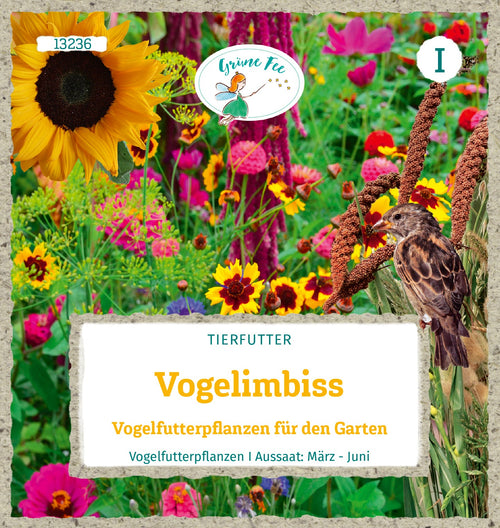 Grüne Fee Blumenwiesen Federbällchendinner Vogelfutterpflanzen