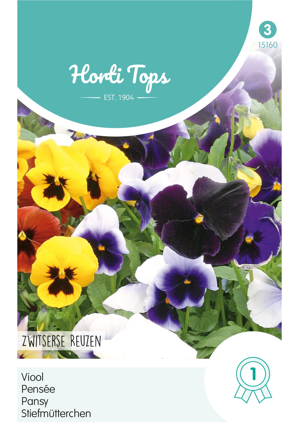 Horti Tops Stiefmütterchen Schweizer Riesen Mischung