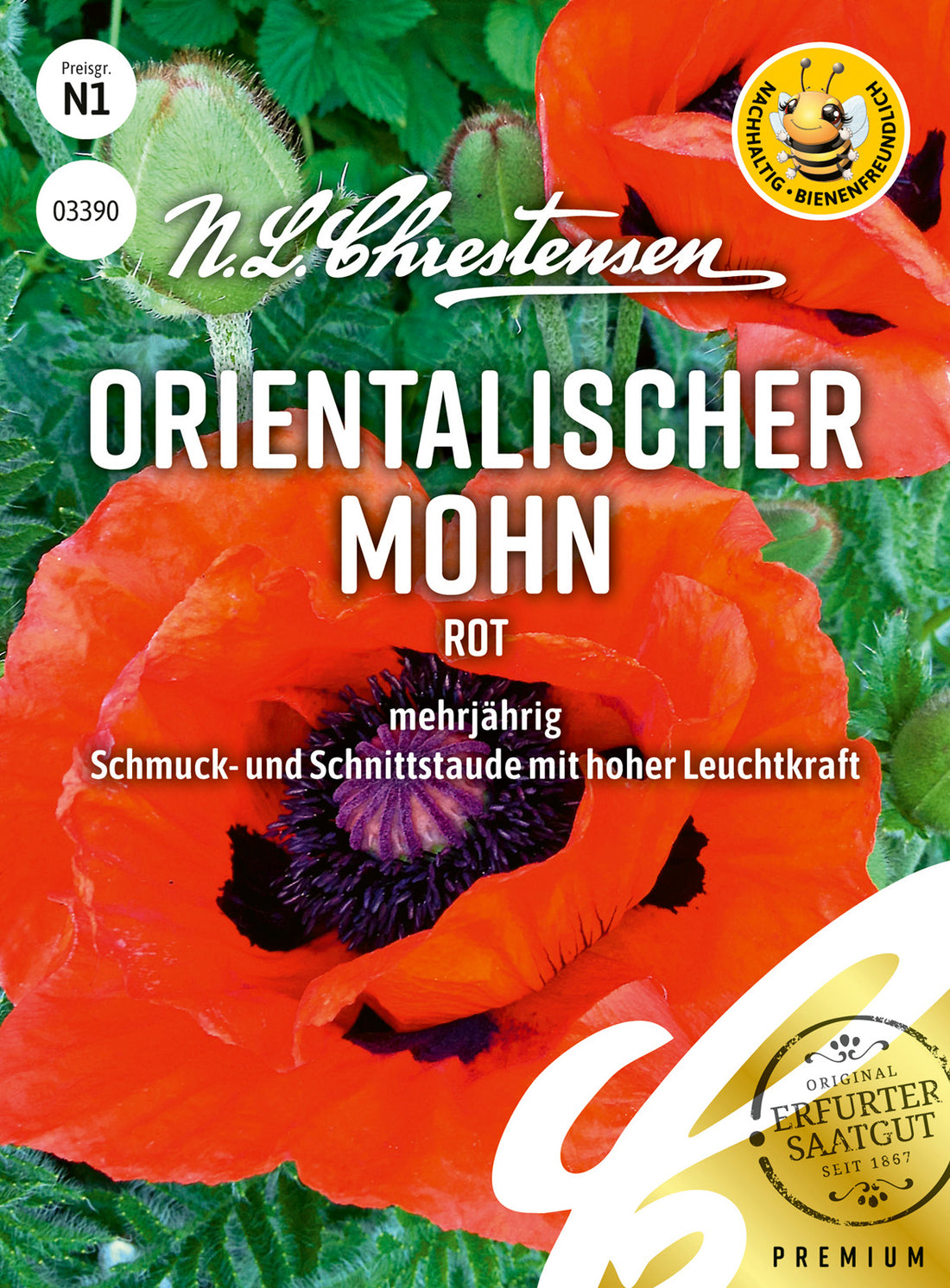 N.L. Chrestensen Orientalischer Mohn Rot