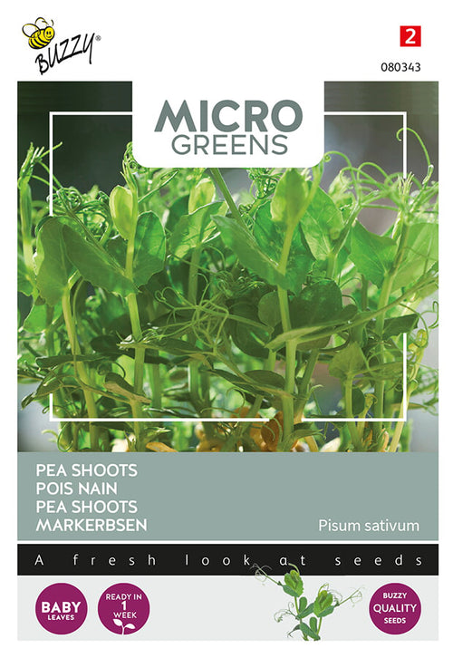 Buzzy Seeds Microgreens Markerbsen