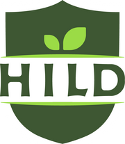 HILD Samen Logo – Wappen mit zwei grünen Blättern