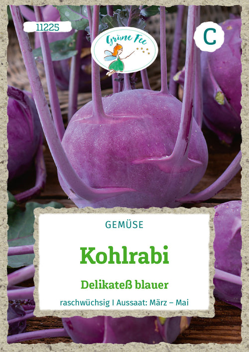 Grüne Fee Kohlrabi Delikateß blauer