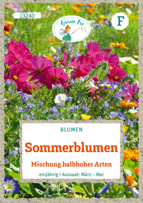 Grüne Fee Blumen-Mischung Halbhohe Mischung, einjährig