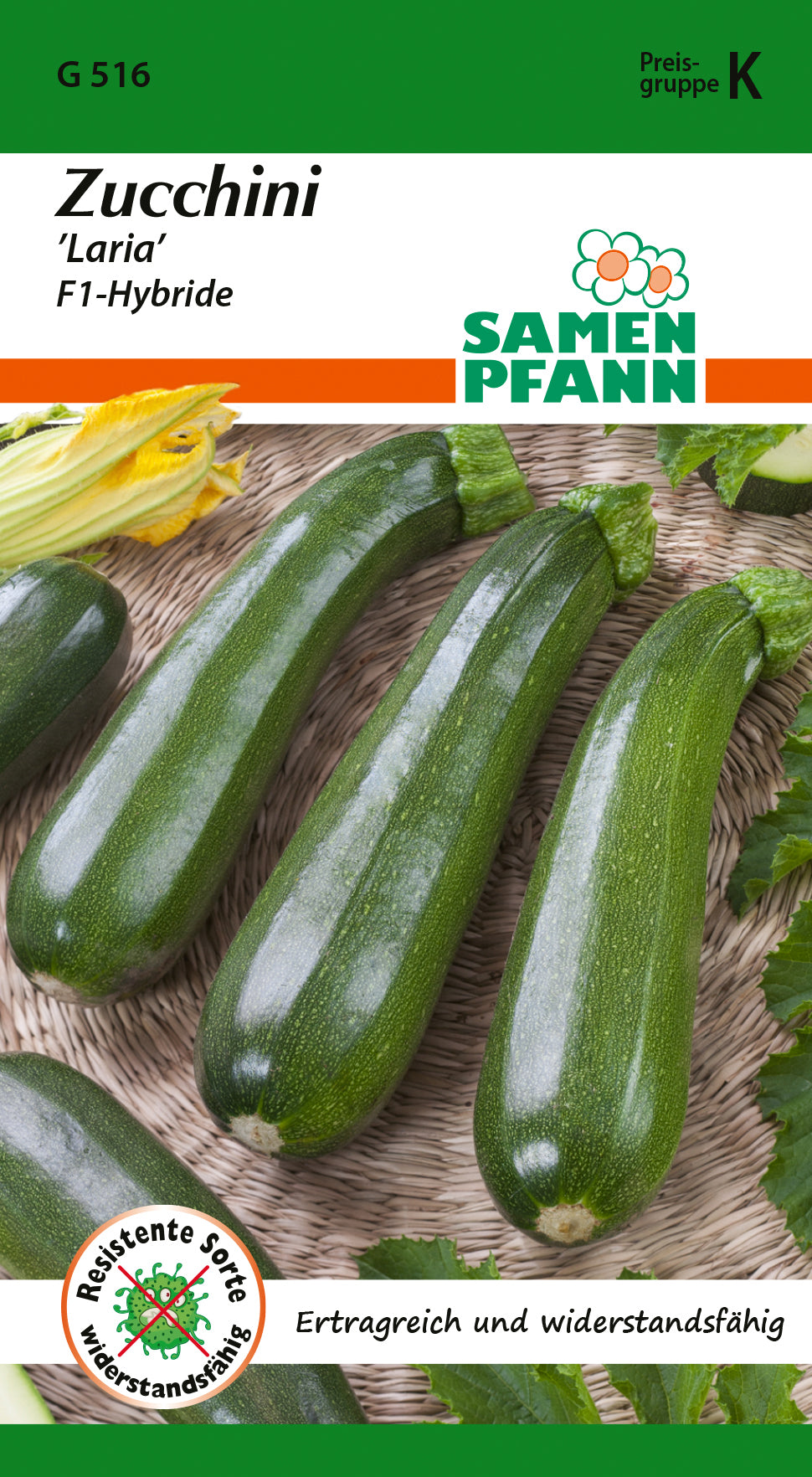 Samen Pfann Zucchini Laria