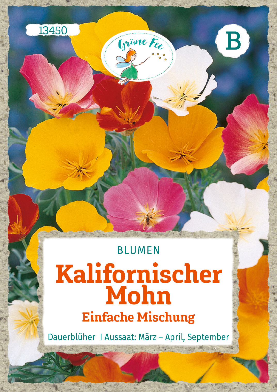 Grüne Fee Kalifornische Mohn Schlafmützchen Mischung