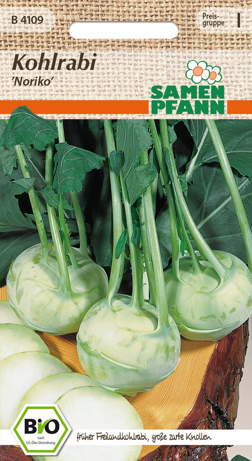 Samen Pfann BIO Kohlrabi Noriko