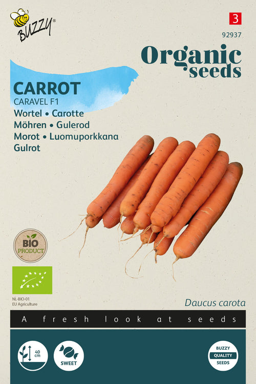 Buzzy Organic Seeds BIO Möhren Caravel