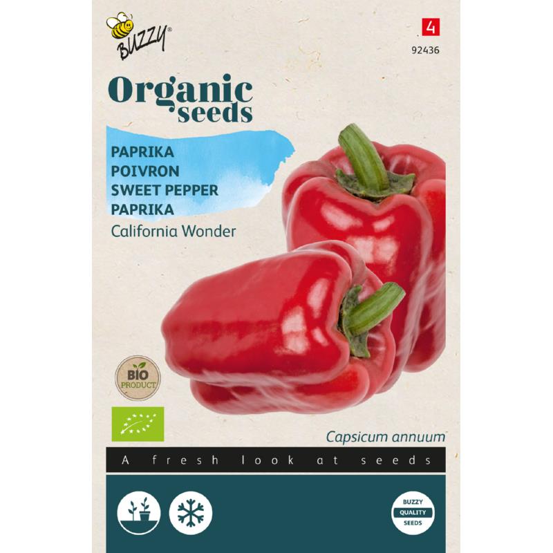 Buzzy Organic Seeds BIO Blockpaprika California Wonder