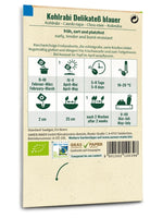 Samen Maier BIO Kohlrabi Delikatess blauer