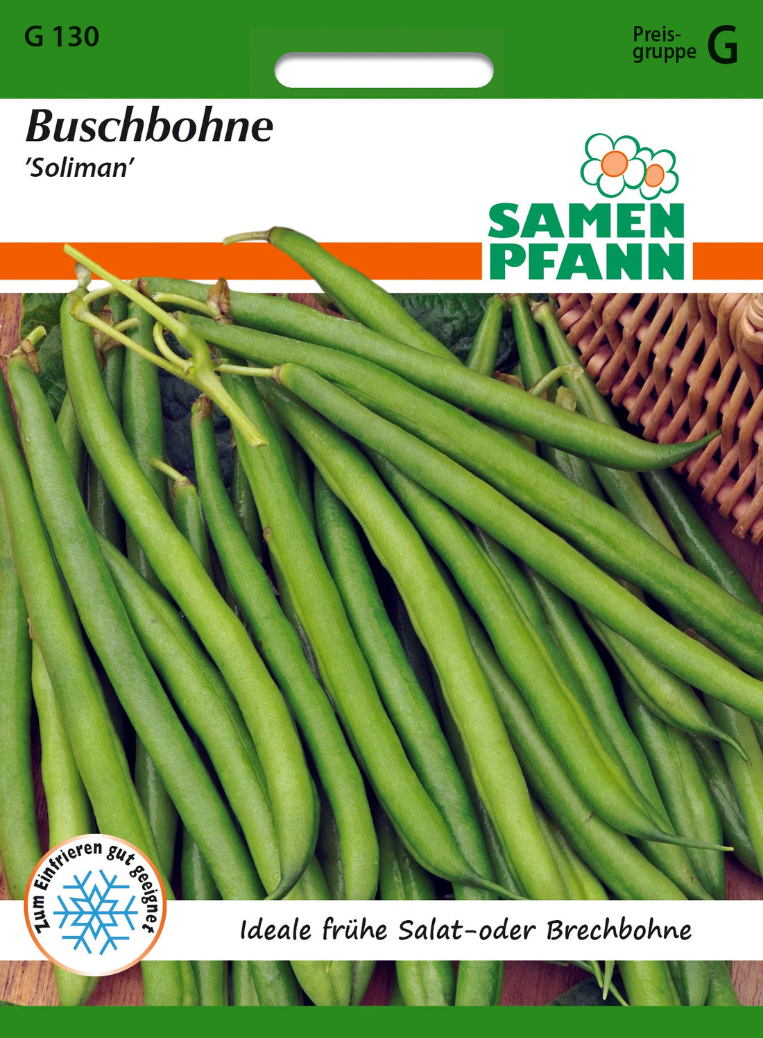 Samen Pfann Buschbohne Soliman