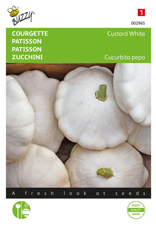 Buzzy Seeds Zucchini Custard White